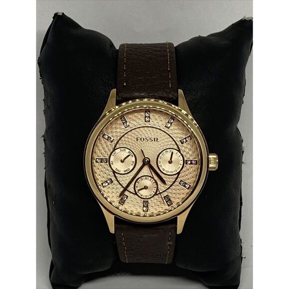 Fossil Modern Sophisticate BQ1561 Women's Brown Leather Analog Dial Watch EY522 - Picture 3 of 12